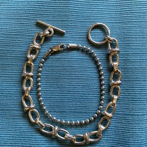 Set of sterling silver 925 bracelets.